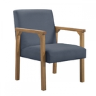 Poltrona Gaia Suede Azul My House