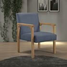 Poltrona Gaia Suede Azul My House