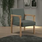 Poltrona Gaia Suede Verde My House