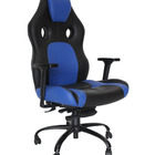 Poltrona Gamer Giratória Com Braço Linha Gamer Racing Azul