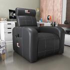 Poltrona Gamer Retrátil E Reclinável Corino Preto Gamer Matrix