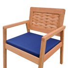 Poltrona Garden Madeira Maciça Assento Estofado Encosto Tranç