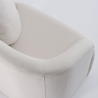 Poltrona Gema Estofado Boucle Off White - A Casa Maju