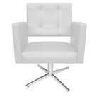 Poltrona Gênesis Base Giratória De Metal Corano Branco - Amar