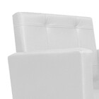 Poltrona Gênesis Base Giratória De Metal Corano Branco - Amar