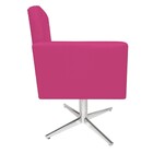 Poltrona Gênesis Base Giratória De Metal Corano Pink - Doce S