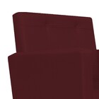 Poltrona Gênesis Pés Palito Mel Corano Bordô - Amarena Móveis