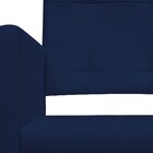 Poltrona Gênesis Pés Palito Mel Suede Azul Marinho - Amarena