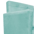 Poltrona Gênesis Pés Palito Mel Suede Azul Tiffany - Amarena