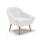 Poltrona Giovana Corano Pés Palito Castanho D03 - D'rossi - B