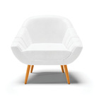 Poltrona Giovana Corano Pés Palito Castanho D03 - D'rossi - B