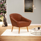 Poltrona Giovana Corano Pés Palito Castanho D03 - D'rossi - N