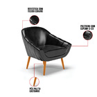 Poltrona Giovana Corano Pés Palito Castanho D03 - D'rossi - P