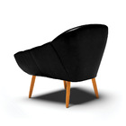 Poltrona Giovana Corano Pés Palito Castanho D03 - D'rossi - P