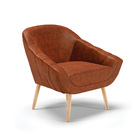 Poltrona Giovana Corano Pés Palito Natural D03 - D'rossi - No