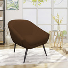 Poltrona Giovana Corino Marrom Pés Palito De Ferro - D'rossi