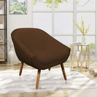 Poltrona Giovana Corino Pés Palito Castanho - D'rossi - Marrom