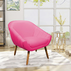 Poltrona Giovana Corino Pés Palito Castanho - D'rossi - Pink