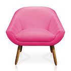 Poltrona Giovana Corino Pés Palito Castanho - D'rossi - Pink