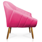 Poltrona Giovana Corino Pés Palito Castanho - D'rossi - Pink