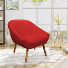 Poltrona Giovana Corino Pés Palito Castanho - D'rossi - Verme