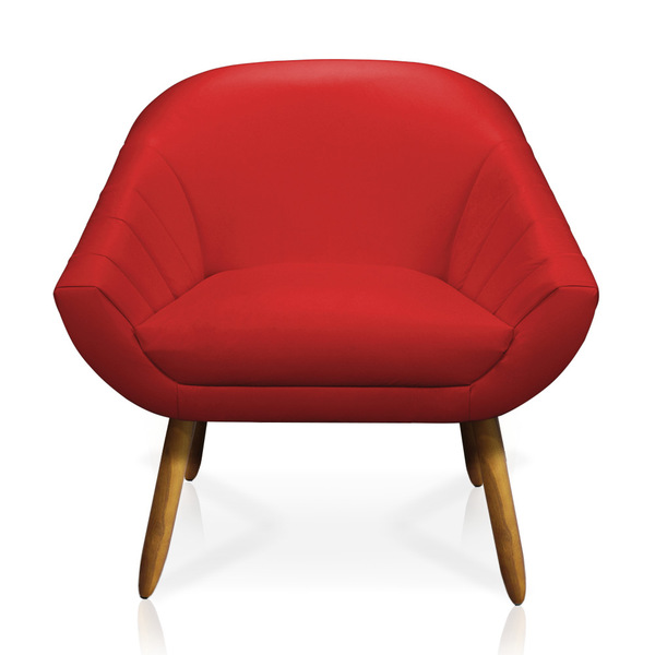 Poltrona Giovana Corino Pés Palito Castanho - D'rossi - Verme