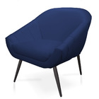 Poltrona Giovana Corino Pés Palito De Ferro - D'rossi - Azul