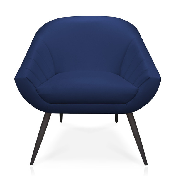 Poltrona Giovana Corino Pés Palito De Ferro - D'rossi - Azul