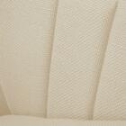 Poltrona Giovana Linho Pés Palito Castanho A19 Grosso Bege