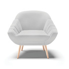 Poltrona Giovana Linho Pés Palito Natural D03 - D'rossi - A05