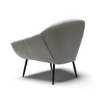 Poltrona Giovana Suede Grafite Pés Palito De Ferro D03 - D'ro