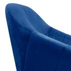 Poltrona Giovana Suede Pés Palito Castanho - D'rossi - Azul R