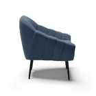 Poltrona Giovana Suede Pés Palito De Ferro D01 - D'rossi - Az