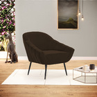 Poltrona Giovana Suede Pés Palito De Ferro D01 - D'rossi - Ma