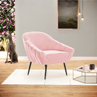 Poltrona Giovana Suede Pés Palito De Ferro D01 - D'rossi - Ro