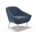 Poltrona Giovana Suede Pés Palito Natural D03 - D'rossi - Azu