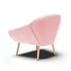 Poltrona Giovana Suede Pés Palito Natural D03 - D'rossi - Ros