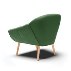 Poltrona Giovana Suede Pés Palito Natural - D'rossi - Verde