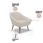 Poltrona Giovana Veludo Luxo Pés Palito De Ferro - D'rossi -