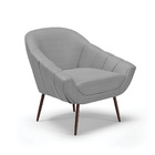 Poltrona Giovana Veludo Luxo Pés Palito De Ferro - D'rossi -