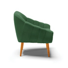 Poltrona Giovana Veludo Pés Palito Castanho D03 - D'rossi - V