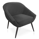 Poltrona Giovana Veludo Pés Palito De Ferro - D'rossi - Grafi