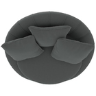 Poltrona Giratória 127cm Golden Veludo Cinza - Sallar Home