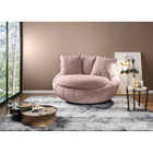 Poltrona Giratória 127cm Golden Veludo Rosê - Sallar Home