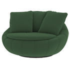 Poltrona Giratória 127cm Golden Veludo Verde - Sallar Home