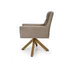 Poltrona Giratória Angel V Veludo Marrom