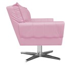 Poltrona Giratória Anitta Corino Base Estrela Cromada D'rossi