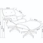 Poltrona Giratória Charles Eames Rivatti Pu Branco Base Alumí