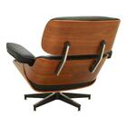 Poltrona Giratória Charles Eames Rivatti Pu Preto Base Alumín