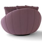 Poltrona Giratória Com Almofadas De Pelúcias Sala De Estar Af